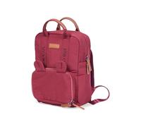CHILDHOME, Sac a Dos, Bebe, Sac à dos Enfant, Cartable maternelle, Pochette isotherme, Compartiment boite à repas, Solide, Matière Coton, My First Bag, 7L, Mini Club Urban, Bordeaux