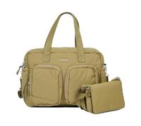 CHILDHOME, Sac à Langer Bébé Mellow - Sac Nursery Matelassé Tout-en-Un, Compartiments Multiples, Pochette Isotherme, Pochette Lingettes, Accessoires Inclus, Kaki