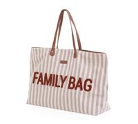 Childhome - Sac à langer Family Bag - Rayures Nude/Terracotta