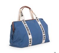 CHILDHOME, Mommy Bag, Sac à Langer, Maternité, Sac de voyage, Grande Contenance, Tapis à Langer, Bandoulière Ajustable, Compartimenté, Poche Isotherme, Passage pour Valise, Collection Signature Indigo