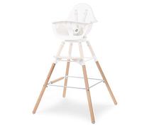 Childhome, Set de Pieds Extra Long pour Chaise Haute Bébé Evolu 2, S'adapte Hauteur 90cm Ilot de cuisine ou Bar, Repose pieds, Bois de Hêtre, Facile à assembler, Couleur naturel