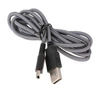 Childhood Adaptateur de fil de câble d'alimentation de chargeur de câble de charge de câble de charge de grille d'argent de grille de 5mt 1.5m USB pour DSi NDSi DSI XL 3DS N3DS XL