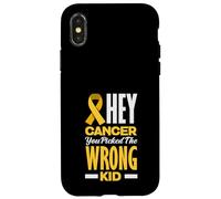 Childhood Cancer Kid Warriors Ruban doré Sensibilisation Coque pour iPhone X/XS