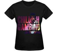 Childish Gambino Because The Internet Graphic Printed T Shirt Black 3XL