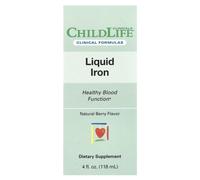 ChildLife Clinicals, Fer Liquide, Saveur Baie Naturelle, 4 fl oz (118 ml)