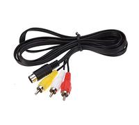 CHILDMORY 1.8m Audio Vidéo Câble AV Câble 9Pin à RCA Cordon de connexion Compatible pour Genesis 2,3