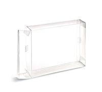 CHILDMORY 10Pcs Clear Case Boîtier CIB Protecteur pour SNES N64 Jeux Cartridge Box