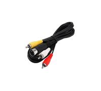 CHILDMORY Câble TV Composite audio - vidéo 1.8m / 5.9ft compatible avec Genesis 1 / MEGA DRIVE 1
