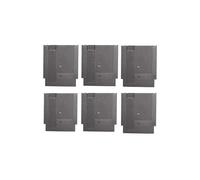 CHILDMORY Lot de 6 cartouches de jeu de rechange avec 3 vis pour système de divertissement NES - Gris