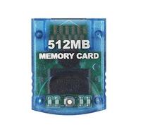 CHILDMORY Memory Card 512M RAM for Wii Gamecube NGC Console Clear Blue