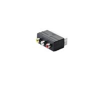 CHILDMORY RGB SCART mâle 3 RCA Femelle A/V Adaptateur convertisseur pour PS4 TV DVD VCR