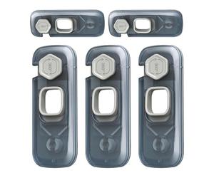 Childproof Refrigerator Lock, Cupboard Locks for Children, Kids Freezer Lock, Cabinet Cupboard Lock, Child Safety Lock,5 Pack Easy Tool-FreeInstallation for Kids Drawers, Refrigerators