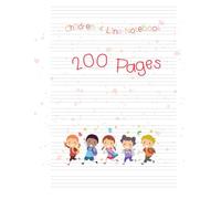 Children 4 Line Notebook: English Notebook With 4 Lines : Four Line Notebook For Kids Handwriting : 200 Pages