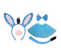 Children Animal Costumes - Kids Animal Headbands Set, Furry Tails Ears Nose Bow Tie Accessories, Easy Wear Cute Dress Up Tool, Costume Accessory for Halloween Cosplay Party Game Pretend Play