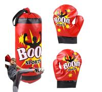 Children Boxing Set - Professional Bag with Gloves, Heavy Duty Punching Equipment for Boys and Girls, Durable Sandbag Strength Coordination | Indoor Home Gym Practice Fitness Toy Teens