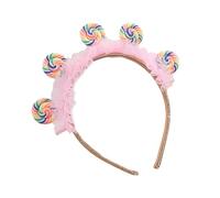Children Day Lollipop Shape Hair Hoop Toddler Unisex Christmas Headband For Amusement Park Children Hair Accessories Crown Headband Costume Wedding Party Shinning Cosplay Sequin Lollipop Shape