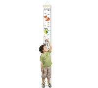 Children Growth Chart, Wall Height Ruler, Removable Measurement Decor, 59 x 7.9 inches, Cute Hanging Tracker Design, Easy Peel Installation, for Nursery Bedroom Playroom Bathroom