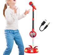 Children Karaoke Stand Toy, Height-Adjustable Music Performance Prop, | Kids Microphone, Adjustable Height Realistic Singing Props, Kids Sing-Along Machine with Stand, Birthday Party Singing, Home