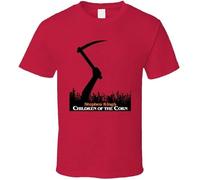 Children of The Corn Stephen King Horror 80s Movie Fan T Shirt Manches Courtes(Small)
