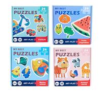 Children Puzzles, Transportation Jigsaw, Study Learning Toy, Educational Skill Builder, Colors Shapes Cognition, Perfect for 3 4 5 Year Old Girls Boys, Preschool Activities Easy to Use