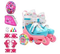 Children Roller Skates - Ajustable Three-Wheel Balance Skating Shoes, Lighted Training Skates | Outdoor Sports Toy For Kids Ages 3-8 Learning To Skate