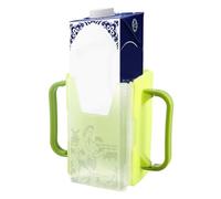 Children’s Milk Box Holder - 8x5cm Portable Juice Carton Holder | Lightweight PP Milk Carton Handle | Spill Proof Drink for Kids | Odorless Beverage with Easy Carry Design for Travel and Daily Use