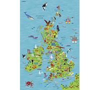 Childrens Wall Map of the United Kingdom and Ireland by Collins Kids Other Book Collins Maps, (Auteur)