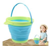 Children Sand Bucket - Lightweight Beach Pail Toy, Kids sandcstle Carry Buckets, Vibrant Play Container | Ideal for Swimming Pool Lakeside Picnic Coastal Vacation Entertainment, 7.68x8.86 inches