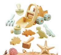 Children Sand Playset - Lightweight Portable Storage Design, Coastal Activity Toy Bundle, Creative Sculpting Bucket Accessories, Digging Tools Sandbox Kit, Vibrant Multi Item Assortment Promotes Hands