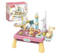 Children Sand Water Table, Outdoor Playing Station, 18.5x12.6x12.01 inches Interactive Game Toy, Engaging Activity Setup for Boys Girls in Preschool Classrooms Park Family Gathering Or Outside Events