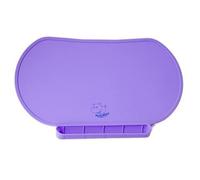 Children Set de table en silicone de qualité alimentaire pour une hygiène maximale - Bords surélevés uniques et résistants aux déversements - Léger et portable - 4 couleurs (rose parfait)