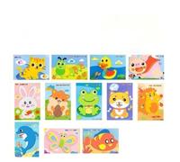 Children's 3D Stereoscopic EVA Sticker Toys for Boys and Girls in Kindergarten, Educational Handcrafted Paper pasting to Make DIY Material Package Toys (My Friend)