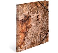 Children's A4 Natural Wooden Folder With Haptic Finish,Inner Print And Elastic For Boys And Girls