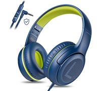 Children's Audio Headphones with Microphone 85/94 dB Volume Limited Volume Foldable Headphones with Shareport for Children,Girls,Boys,Teens