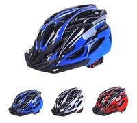 Children's Bicycle Helme/Scooter Helme/Suitable for 5-15 Years Old Unisex Helmet Lightweight Adjustable Removable Visor Suitable for Scooters Skates and Cyclists (Bleu Noir - M)