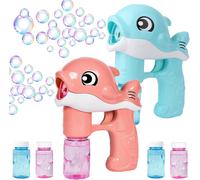Children's Bubble Gun,2 Pieces Bubble Machine,Automatic Soap Bubble Machine,Soap Bubble Gun,Automatic Bubble Machine,for Birthday Parties,Halloween,Weddings.[L7]