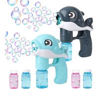 Children's Bubble Gun,2 Pieces Bubble Machine,Automatic Soap Bubble Machine,Soap Bubble Gun,Automatic Bubble Machine,for Birthday Parties,Halloween,Weddings.[L6]