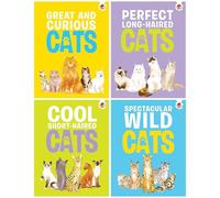 Children's Cats Series by Eliza Jeffery Illustrated 4 Books Collection Set (Great and Curious Cats, Perfect Long-Haired Cats, Cool Short-Haired Cats & Spectacular Wild Cats)