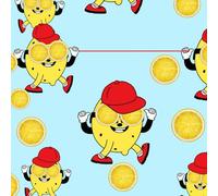 CHILDREN'S CUTE LEMON NOTEBOOK:: 3 lines / 66 pages. Size 8.5 x 8.5 inches: For learning to write letters and numbers.