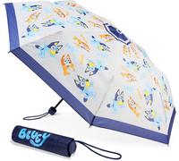 Children's Durable Folding Umbrella Pocket Umbrella Official Accessory,Blue / white,One Size