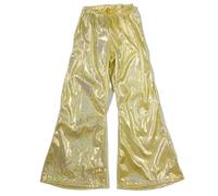 Children's Glitter Pants - Pantalon À Paillettes pour Filles Costume De Scène Pantalon De Yoga avec Queue Pantalon pour Bébé Danse du Ventre Et Spectacles De Groupe (Gold 11-12 Years)