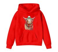Children's Hooded Sweatshirt - À Capuche S Et S Haut À Imprimé Festif pour Les Fêtes De Fin D'Année Tenue De Fête en Famille (Watermelon Red 3-4 Years)