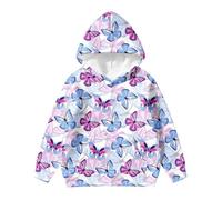 Children's Hooded Sweatshirt - Veste À Capuche S Et S - Shirt À Capuche Imprimé Pull pour Tout- Petits (Purple 9-10 Years)