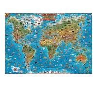 Childrens Map of the World flat laminated map dino (Dino Wall Maps for Children) - [Version Originale] Inconnu (Auteur)