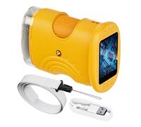 Children's Microscope - 1000X Handheld Rechargeable Digital Science Toy with 2-inch IPS Screen, 8 LED Lights, Photo and Video Capture, Portable STEM Tool for Home, School, Lab and Outdoor Exploration