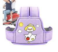 Children's Motorcycle Safety Belt | Reflective Back Seat Harness | Child Safety Strap for Electric Vehicles | Durable Cushioned Seat Belt, Adjustable Kids Motorcycle Safety Harness for Comfort