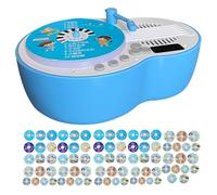Childrens Phonograph, Music Box, 6.3x4.33x2.56 inches 84 Story Cards, Interactive Educational Pop Speaker Toy, Storytelling Device for Boys, Girls, Age 3 to 7, Preschool and Learning