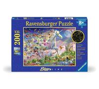Ravensburger Puzzle Licorne Papillon Lumineuse – 200 pièces XXL – Dès 8 ans – Brille dans le noir
