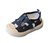 Children's Toddler Shoes Anti Light Comfortable Shoes Baskets Enfiler (Black, 27 Little Child)