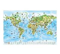 Childrens Wall Map World of Animals Childrens Wall Map World of Animals (Auteur)